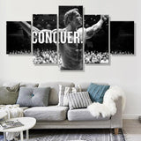 Arnold Conquer Canvas Framed 5 Panel Wall Art | Octo Treasures