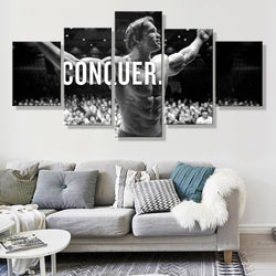 Arnold Conquer Canvas Framed 5 Panel Wall Art | Octo Treasures