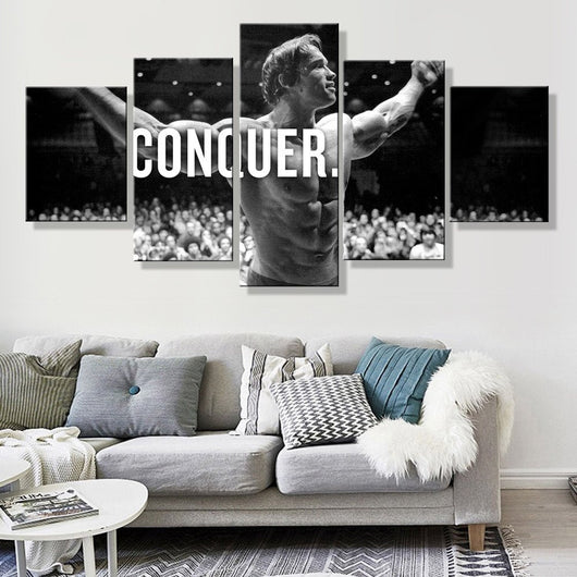 Arnold Conquer Canvas Framed 5 Panel Wall Art | Octo Treasures