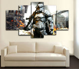 5 Panel Framed HD Storm Trooper Star Wars Wall Canvas | Octo Treasures