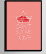 1 Panel Can't Buy Me Love Framed Wall Canvas Art | Octo Treasures