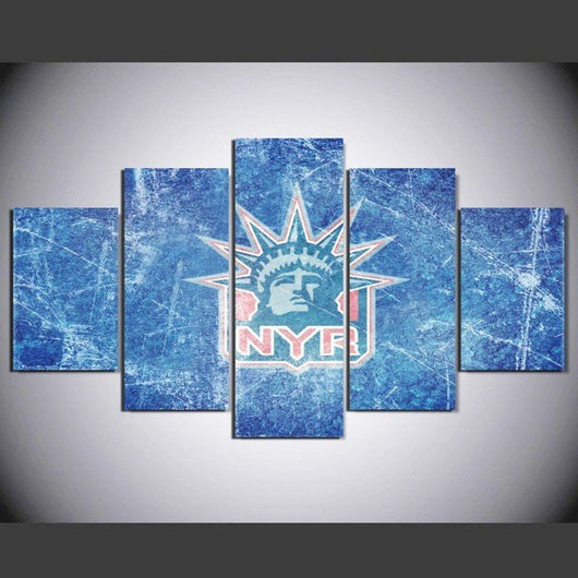 5 Panel Framed New York Rangers Wall Canvas | Octo Treasures