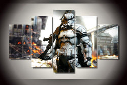 5 Panel Framed HD Storm Trooper Star Wars Wall Canvas | Octo Treasures