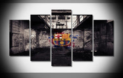 5 Panel Framed FC Barcelona Wall Art Canvas | Octo Treasures