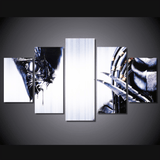 5 Panel Alien And Predator Movie Framed Wall Canvas | Octo Treasures