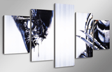 5 Panel Alien And Predator Movie Framed Wall Canvas | Octo Treasures