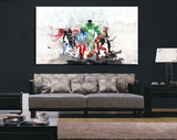 1 Panel Modern Home Decor Framed Abstract Marvel Comics The Avengers Super Hero Wall Canvas Art | Octo Treasures