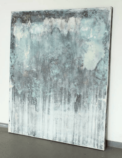 Blue Grey Framed Wall Painting By Christian Hetzel | Octo Treasures