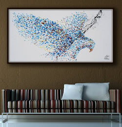 American Eagle Unframed Original Oil Painting by Koby Feldmos | Octo Treasures