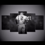 5 Panel Respect Baseball Player Framed Wall Canvas | Octo Treasures