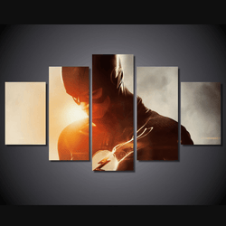 5 Panel Flash DC Comics Framed Wall Canvas Art | Octo Treasures