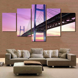 5 Panel Framed Magnificent Bridge Wall Canvas | Octo Treasures