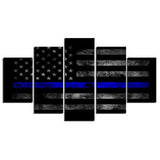 5 Panel Framed USA American Country Flag Wall Art Canvas | Octo Treasures