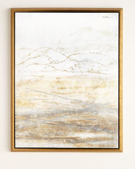 "Golden Horizon" Giclee Framed Wall Canvas Painting | Octo Treasures