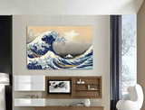 1 Panel Modern Home Decor Framed Great Wave Off Kanagawa Japan Wall Canvas Art | Octo Treasures