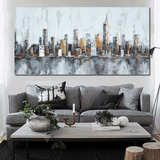 1 Panel Classic New York City Skyline Unframed Modern Wall Canvas | Octo Treasures