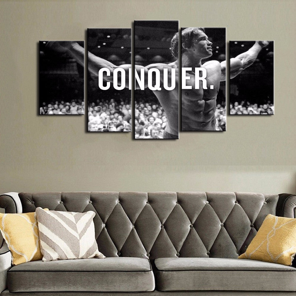 Arnold Conquer Canvas Framed 5 Panel Wall Art | Octo Treasures
