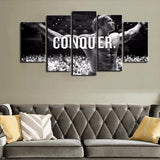 Arnold Conquer Canvas Framed 5 Panel Wall Art | Octo Treasures