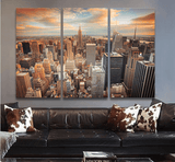 3 Panel Modern New York City Framed Wall Canvas | Octo Treasures