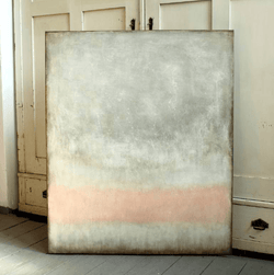Pink In Grey Framed Wall Painting By Christian Hetzel | Octo Treasures