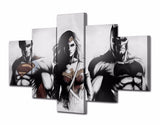 5 Panel Batman Vs Superman Dawn Of Justice Framed Wall Canvas | Octo Treasures