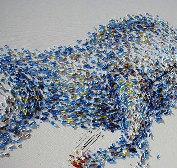 The Power of the Bull Unframed Original Oil Painting By Koby Feldmos | Octo Treasures