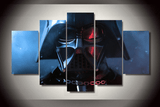 Star Wars Darth Vader 5 Panel Framed Wall Canvas Art | Octo Treasures