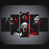 5 Piece Multi Panel Modern Home Decor Framed Star Wars Dark Forces Wall Canvas Art | Octo Treasures