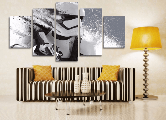 5 Panel Star Wars Stormtrooper Framed Wall Canvas | Octo Treasures