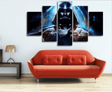 Star Wars 5 Panel Canvas Framed Darth Vader Wall Art | Octo Treasures