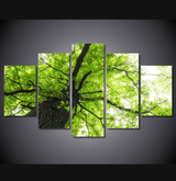 5 Pieces Multi Panel Modern Home Decor Framed Spring Tree Scenery Wall Canvas Art | Octo Treasures