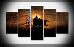 5 Panel Framed Batman Wall Art Canvas | Octo Treasures