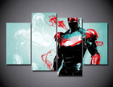 4 Panel Framed Iron Man Marvel Comic Super Hero Wall Canvas Art | Octo Treasures