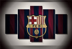5 Panel Framed FCB Barcelona Wall Canvas | Octo Treasures