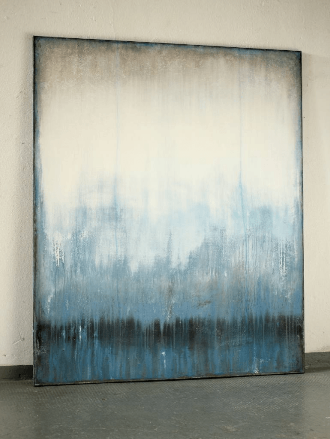 Blue Silence Framed Wall Painting By Christian Hetzel | Octo Treasures