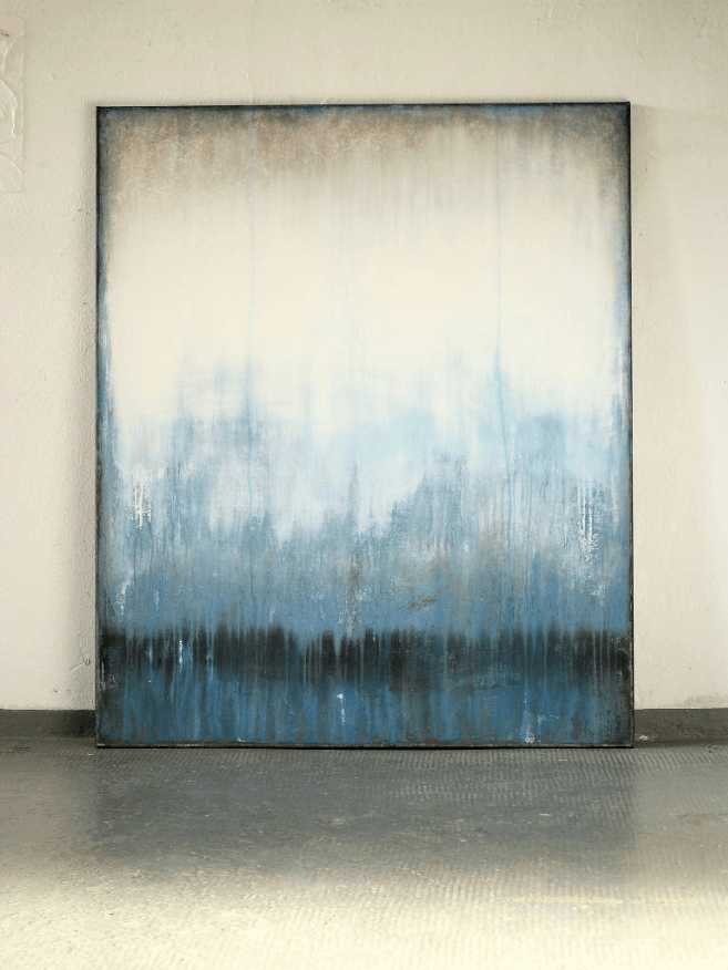 Blue Silence Framed Wall Painting By Christian Hetzel | Octo Treasures