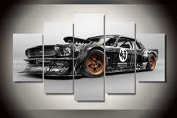 5 Panel Ford Mustang RTR Car Framed Wall Canvas | Octo Treasures