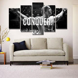 Arnold Conquer Canvas Framed 5 Panel Wall Art | Octo Treasures