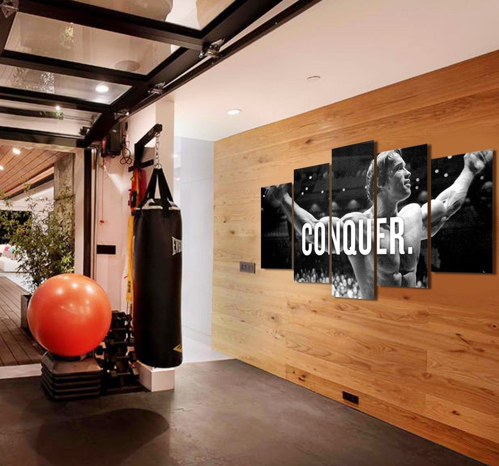 Arnold Conquer Canvas Framed 5 Panel Wall Art | Octo Treasures