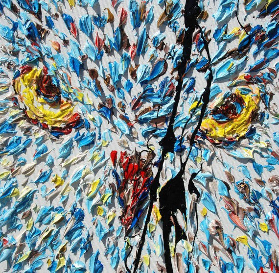 Owl Wisdom Unframed Original Oil Painting Koby Feldmos | Octo Treasures