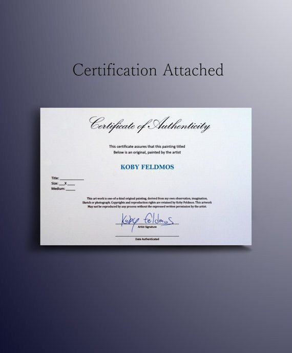 White Tiger Unframed Original Oil Painting By Koby Feldmos | Octo Treasures