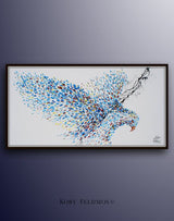 American Eagle Unframed Original Oil Painting by Koby Feldmos | Octo Treasures