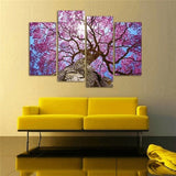 4 Pieces Multi Panel Modern Home Decor Framed Spring Cherry Blossoms Wall Canvas Art | Octo Treasures