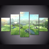 Legend Of Zelda 5 Piece Canvas Framed Wall Art | Octo Treasures