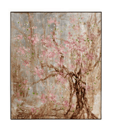 "Plum Blossom" Original Framed Wall Canvas Painting | Octo Treasures