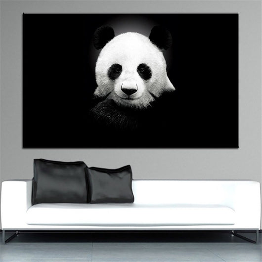 1 Panel Panda Bear Unframed Decor Wall Art | Octo Treasures