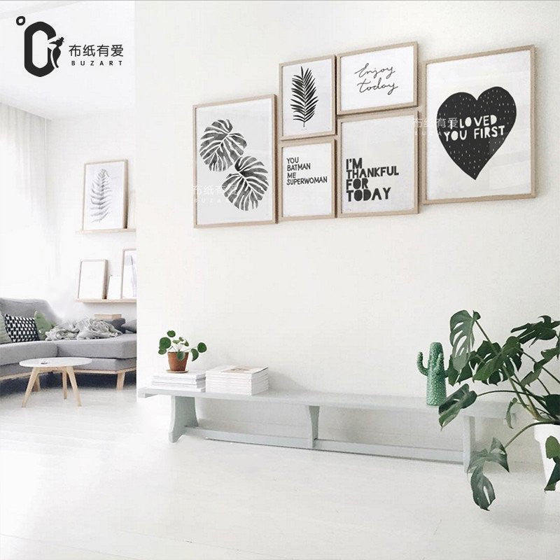 6 Panel Thankful For Today Unframed Wall Canvas Art | Octo Treasures