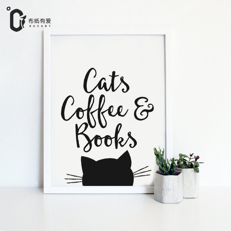 Life is Too Short Drink Coffee Nordic Unframed Wall Canvas Art | Octo Treasures