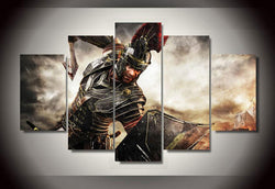 5 Panel Ryse Son of Rome Marius Titus Framed Wall Canvas Art | Octo Treasures