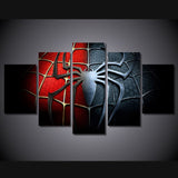 5 Panel Spider Man Logo Framed Wall Canvas Art | Octo Treasures
